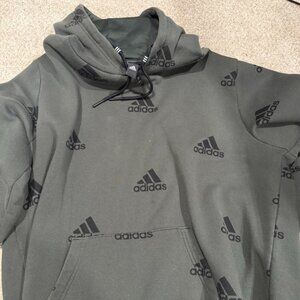 Adidas Logo Pattern Hoodie